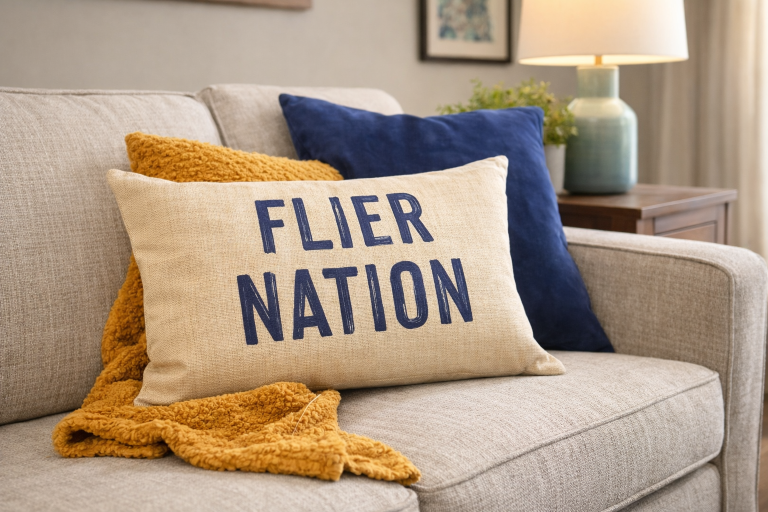 Custom Lumbar Throw Pillow