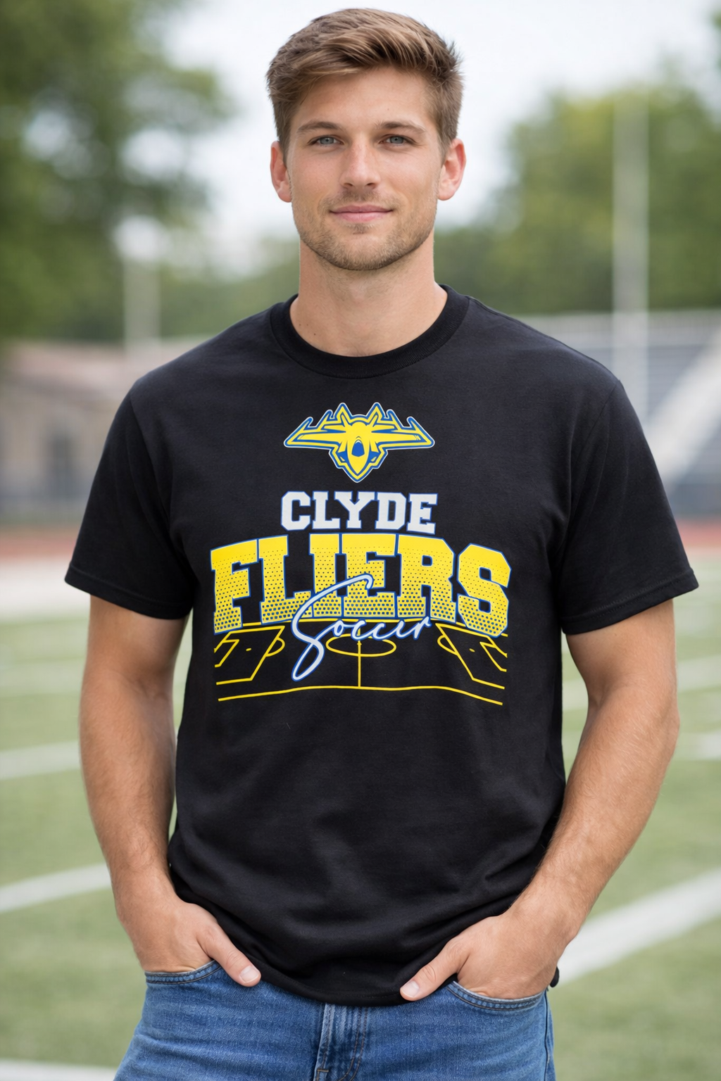 Flier Soccer T-shirt or Hoodie