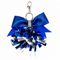 Pompom With a bow keychain