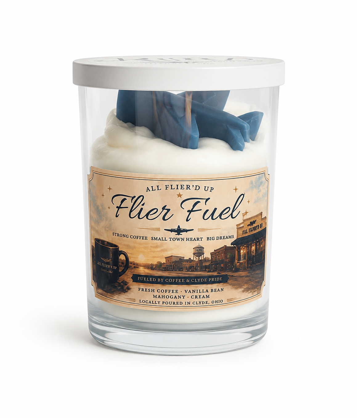 Flier Candle - Fresh Coffee Vanilla Bean Mahogany Cream