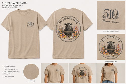 510 Flower Farm Signature Comfort Colors Tee