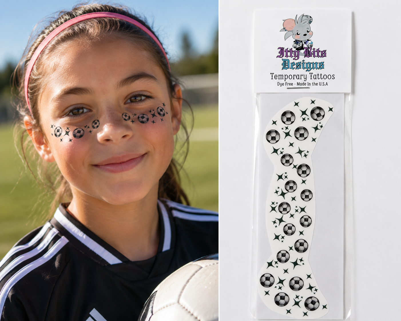 Soccer Freckle Tattoos